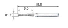 NSK PC6FF PICO BUR XFINE GRIT /3