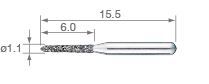 NSK PC6 PICO BUR STD GRIT /3