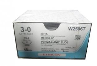 SILK SUTURE 3/0 19MM 3/8 NEEDLE/24