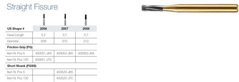 2057-5 FG JET CARBIDE STR FISS/5