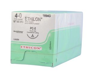 ETHILON SUTURE 4/0 19MM 3/8 CCPRIME/12