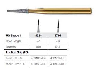 9714-5 FG JET CARBIDE TAPER FINISHING /5