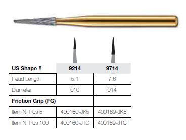 9714-5 FG JET CARBIDE TAPER FINISHING /5