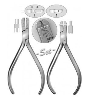 PLIERS ORTHODONTIC SET OF 2-A & B 125MM