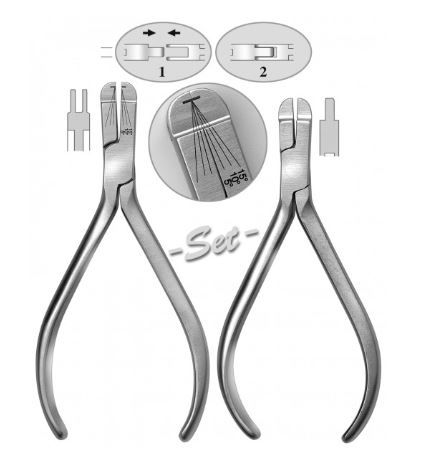 PLIERS ORTHODONTIC SET OF 2-A & B 125MM