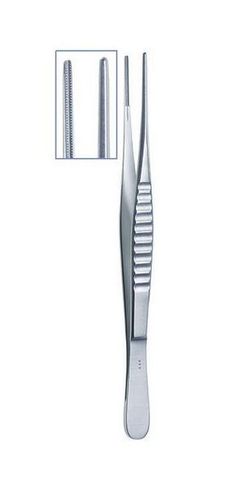 ATRAUMATIC TISSUE FORCEPS STRAIGHT 16CM