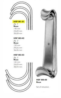 RETRACTOR ROUX 1 SMALL 140MM