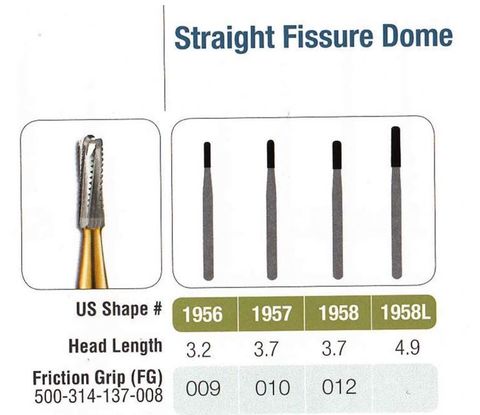 1958L-5 FG JET CARBIDE ST FISS DOME /5