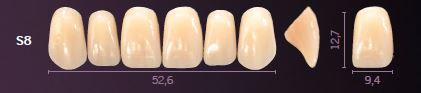 S8-A3 PREMIUM TEETH UPPER ANTERIOR