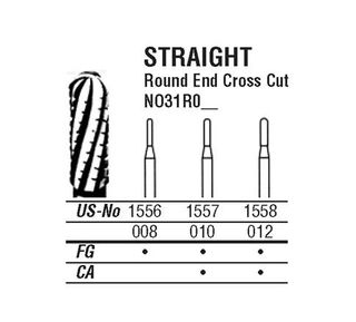 31R-008 1556 CARBIDE FG NORTHB BURS /5