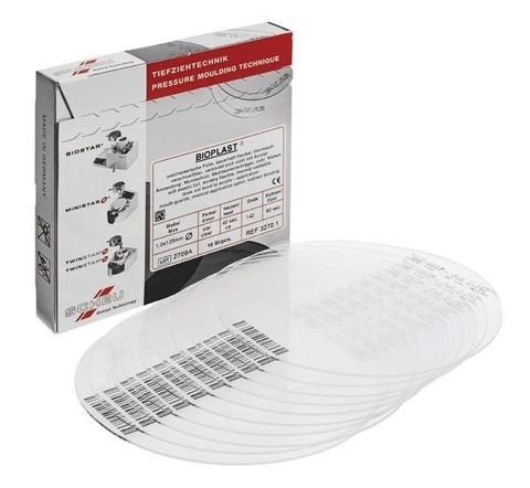 BIOPLAST CLEAR 125MM ROUND 1.5MM /10