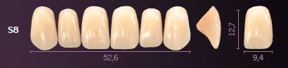 S8-A2 PREMIUM TEETH UPPER ANTERIOR