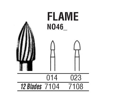 46-023 7108 CARBIDE FG NORTHBEL BURS /5