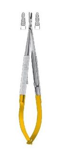 NEEDLE HOLDER MICRO TC RATCHET STR 140MM