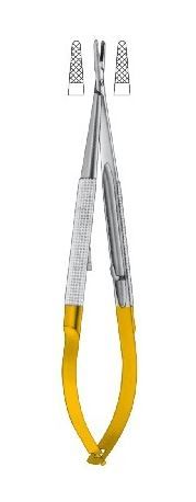 NEEDLE HOLDER MICRO TC RATCHET STR 140MM