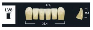 LV8 BL3 LOWER ANTERIOR TRIBOS TEETH