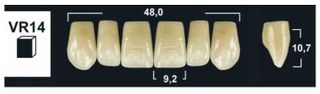 VR14 BL3 UPPER ANTERIOR TRIBOS TEETH