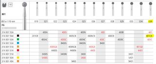 INTENSIV DIAMOND BUR 401CB (801-036) FG/6