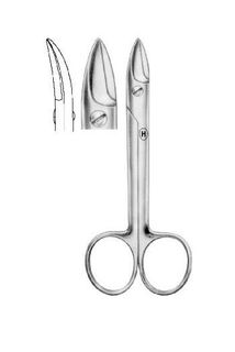 Salvin Iris SuperCut Serrated Scissors - 11cm Curved