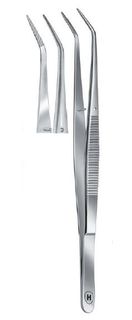 TWEEZERS COLLEGE SERRATED 150MM