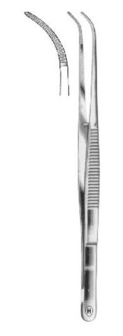 DRESSING FORCEPS CURVED 120MM