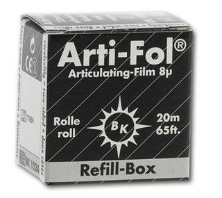 ARTIFOL BLACK 2 SIDED 8UM 22MM REFILL/20M