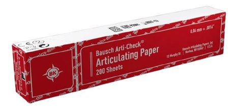 ARTICULATING PAPER STRIPS RED 40UM /200