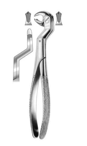 EXTRACTION FORCEPS LOW 3RDMOLARS 22 LEFT