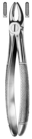 EXTRACTION FORCEPS UPPER CENTRAL 1