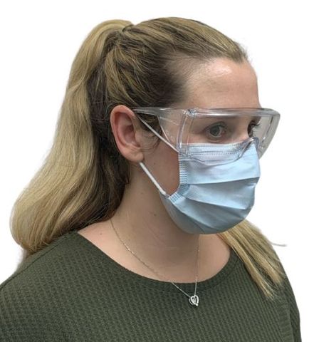 SAFETY GLASSES CLEAR WITH SIDE SHIELDS