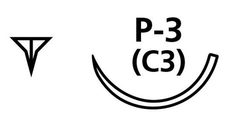 SUTURE POLYPROP 6/0 P3 NEEDLE /12