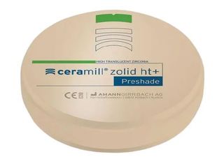 CERAMILL ZOLID HT+ PRESHADE D2 98X20MM