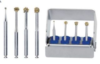 DEGRANULATION BUR KIT WITH 4 BURS AND BUR BLOCK