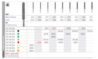 INTENSIV DIAMOND BUR 8305L MED (882-012) FG/6