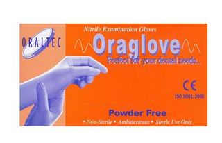 ORAGLOVES NITRILE BLUE PFREE LARGE/100