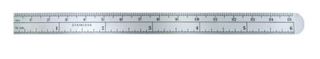 FLEXI STAINLESS STEEL RULER (15.25CM)