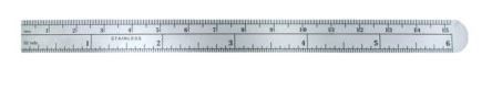 FLEXI STAINLESS STEEL RULER (15.25CM)