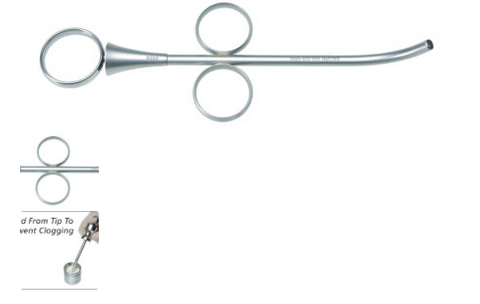 RING HANDLE GRAFT SYRINGE 3.5MM CURVED