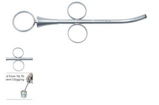 RING HANDLE GRAFT SYRINGE 4.5MM CURVED