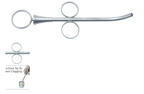 RING HANDLE GRAFT SYRINGE 4.5MM CURVED