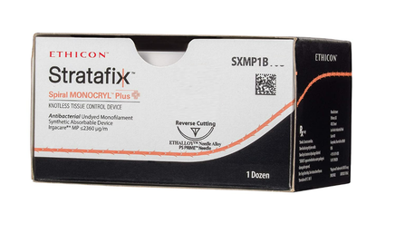 STRATAFIX MONOCRYL SUTURE 4/0 24MM 1/2 PRC/12