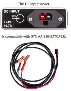 ASEPTICO GO 24VDC BATTERY POWER CORD (#2)
