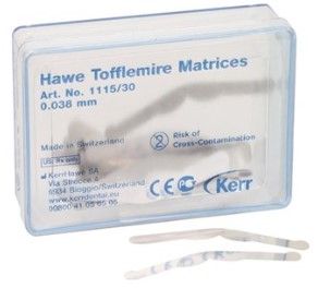 TOFFLEMIRE MATRICES #1115 0.038MM THIN PKT 30