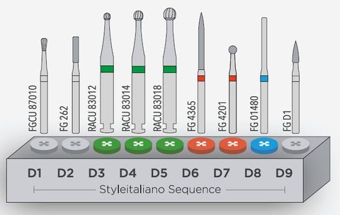 INTENSIV STYLE ITALIANO DIRECT BUR SET