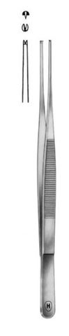 TISSUE FORCEPS DELICATE STRAIGHT 160MM