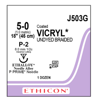 SUTURE VICRYL 5/0 P-2/12