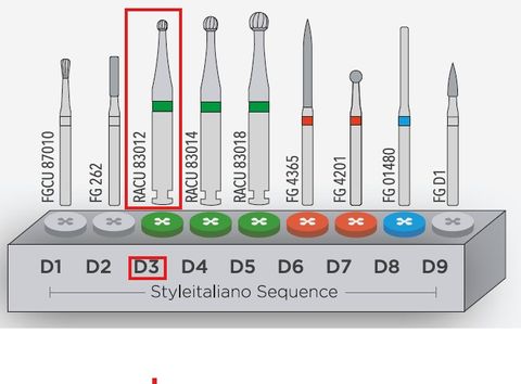 INTENSIV CARBIDE BUR DIRETTO SET D3 RA/6