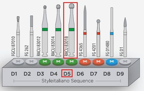 INTENSIV CARBIDE BUR DIRETTO SET D5 RA/6