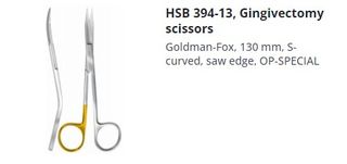 GOLDMAN FOX SCISSORS SUPER CUT "S" SHAPE 130MM