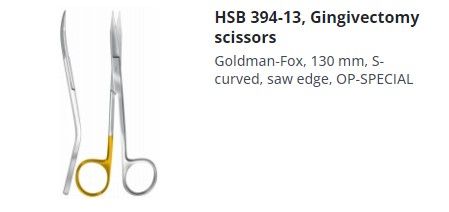 GOLDMAN FOX SCISSORS SUPER CUT "S" SHAPE 130MM